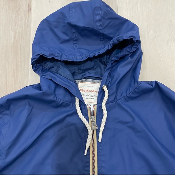 Weatherproof Vintage Women’s Rain Jacket Size Small Blue. Hood. Front Pockets - Picture 3 of 10